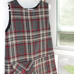 Petit Faune French Plaid Jumper Dress
